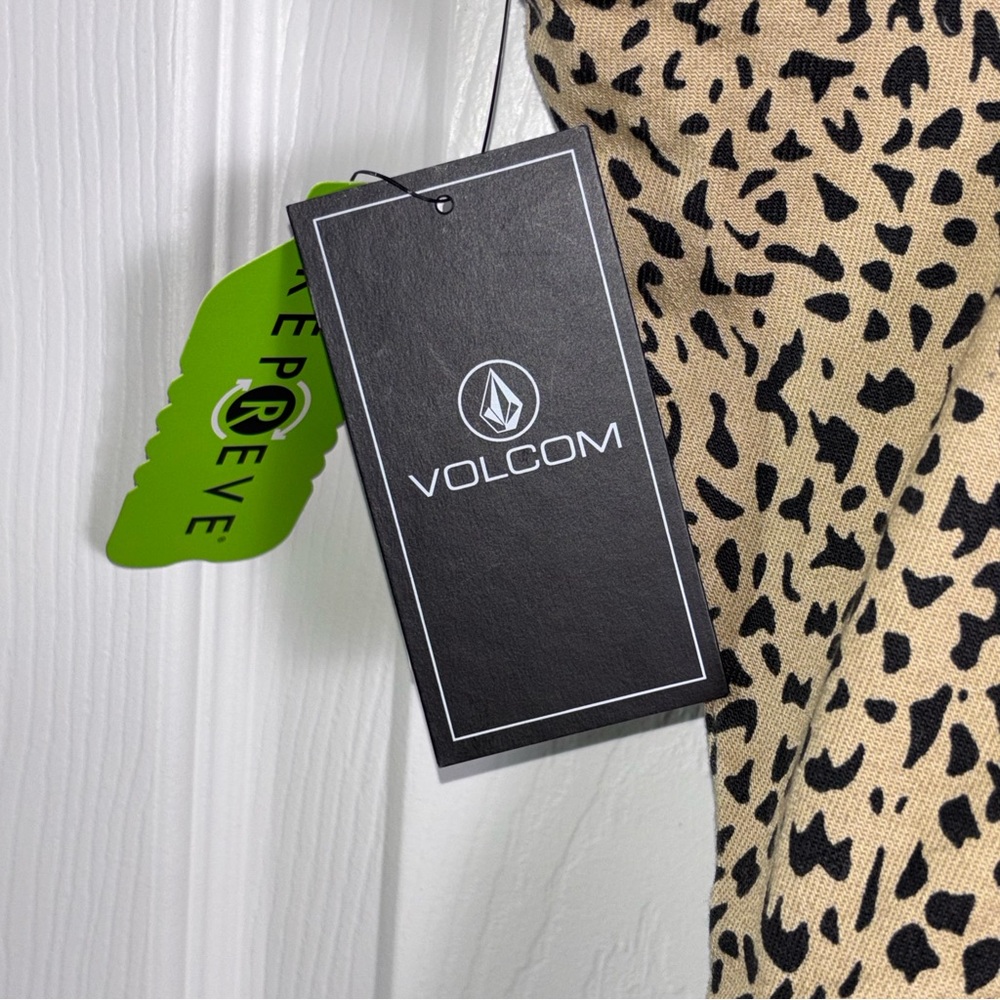 Volcom Liberator Leopard Print Button Front Rompe… - image 6